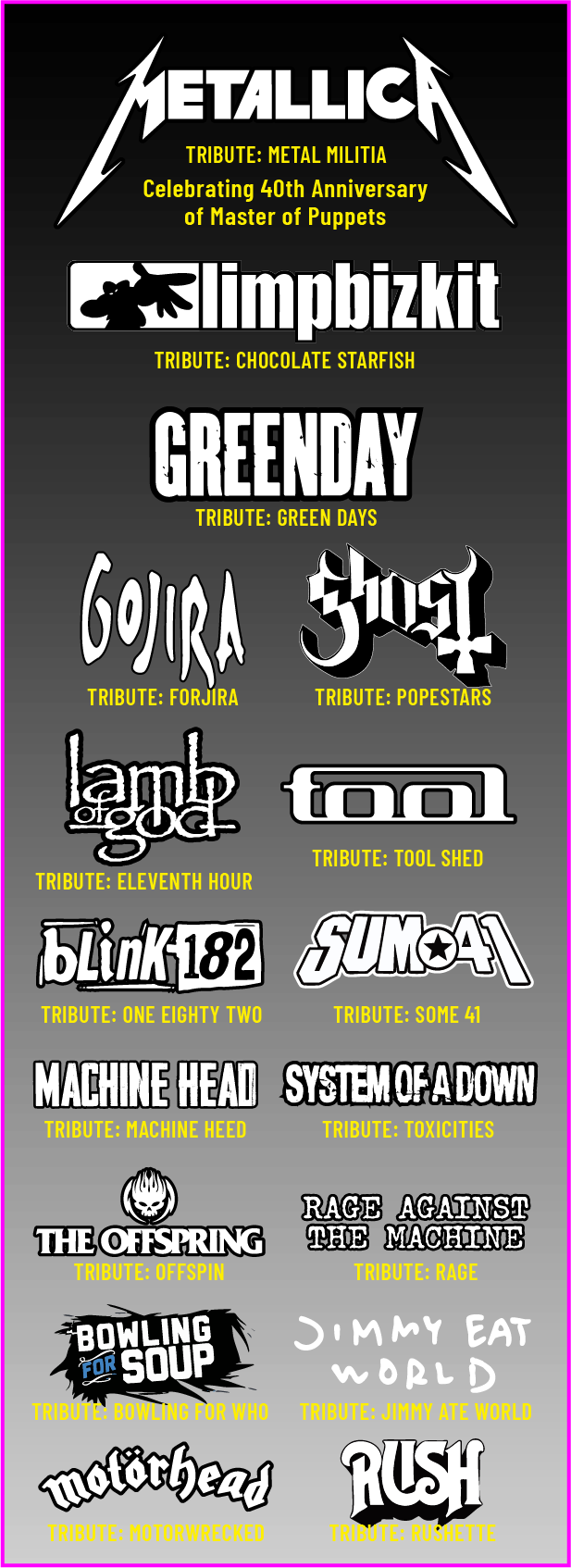 Rockstock Bands Sat 26